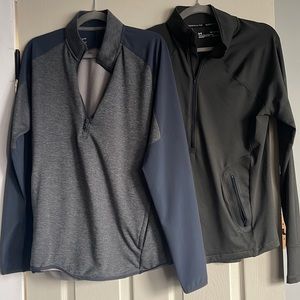 Two Under armor Half Zips